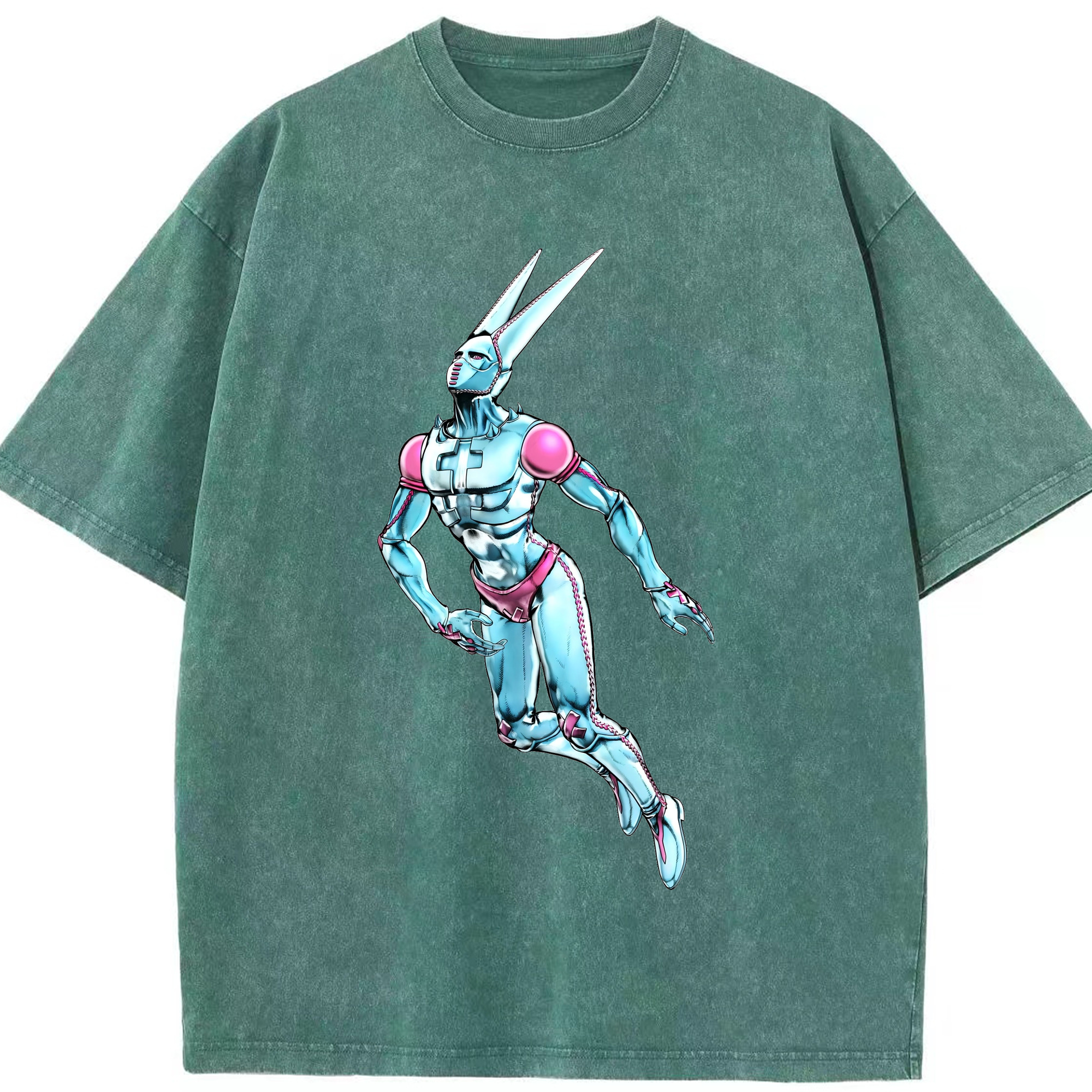 （画像用） ジョジョの奇妙な冒険 JoJo's Bizarre Adventure 綿100% ヴィンテージ風 半袖Tシャツ（フロントプリント）